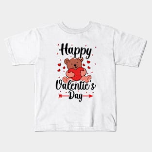 BEAR VALENTINE Kids T-Shirt